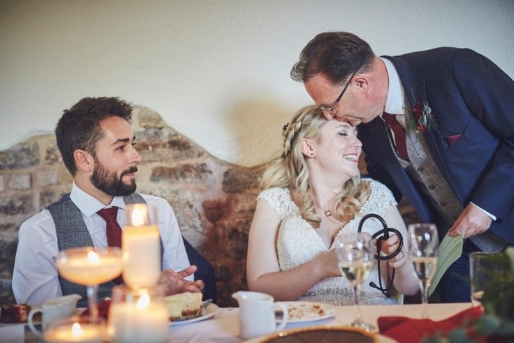 Wedding photography at The Corn Barn devon