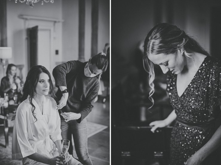 getting ready for micro wedding with 15 guests in Devon