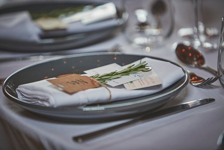 wedding table style and details at Upton Barn and walled garden Devon