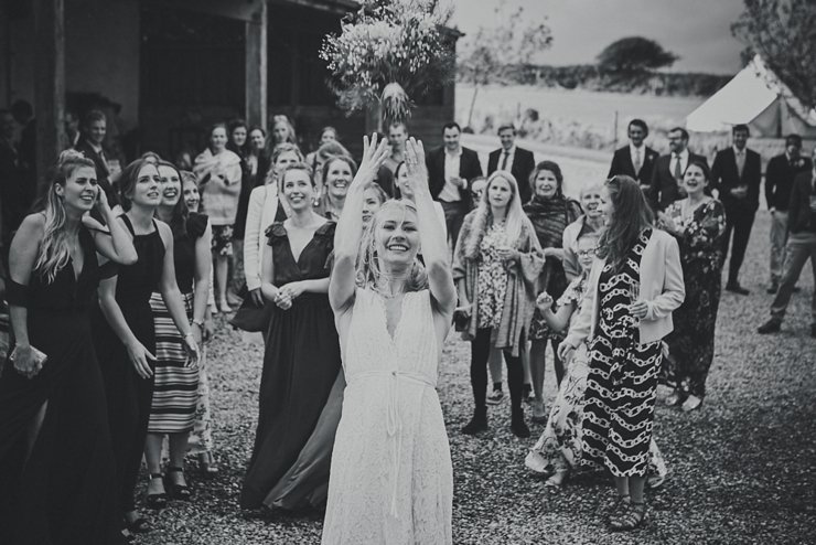 rustic eco wedding at East Soar in devon