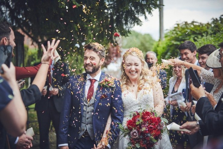 Wedding photography at The Corn Barn devon